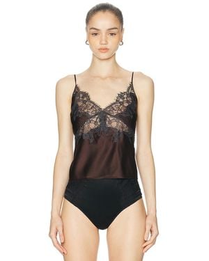 Skims Silk Lace Cami Top - Black
