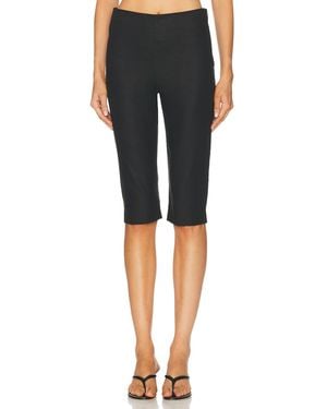 L'academie 'Academie Anaia Linen Capri Pant - Black