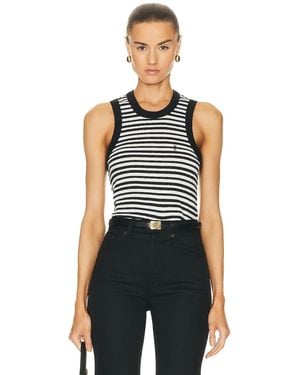 Saint Laurent Jersey Tank Top - Blue