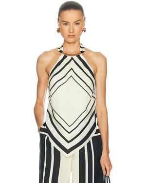 Nicholas Skye Halter Top - White