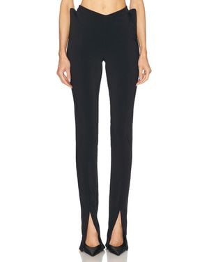 Mugler Split Hem Pant - Blue