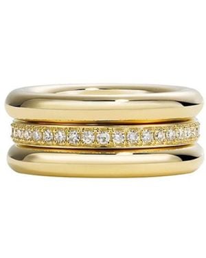 BY PARIAH Triple Diamond Pinky Stack - Metallic