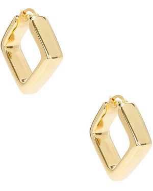 Loren Stewart Rhombus Hoop Earrings - Metallic