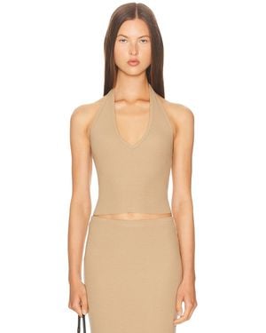 ÉTERNE Halter Top - Natural