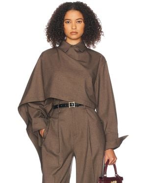 Helsa The Left Bank Layered Shirt - Brown
