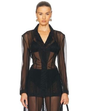 Norma Kamali Classic Single Breasted Jacket - Black