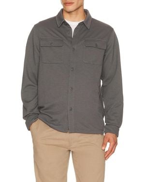 Vuori Waffle Shirt Jacket - Gray