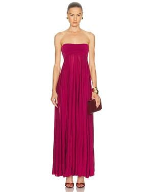 Zimmermann Luna Jersey Bandeau Gown - Red