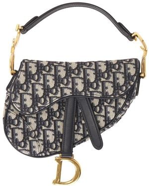 Dior Trotter Oblique Saddle Bag - Black