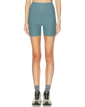 Beyond Yoga Spacedye Keep Pace Pocket Short - Blue