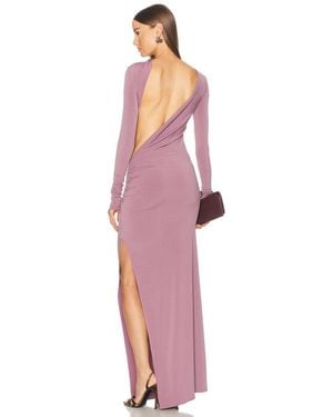 ANDAMANE Sophie Deep Open Back Maxi Dress - Pink