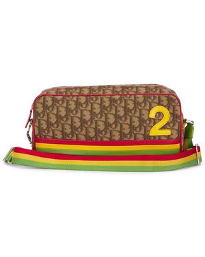 Dior Vintage Trotter Rasta Messenger Bag - Brown