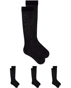 Dolce & Gabbana 3-Pack Hosiery - Black
