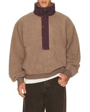 Entire studios System Half Zip Fleece - Brown