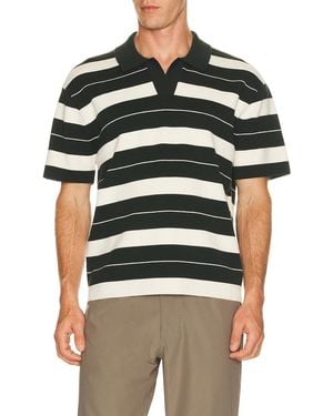 lululemon Knit Stripe Short Sleeve Polo Shirt - Multicolor
