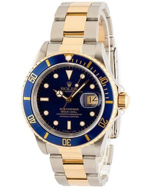 Rolex Bob's Watches 40Mm Submariner 16613 - Blue