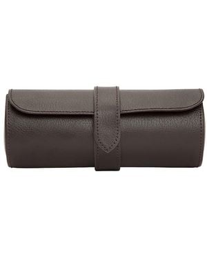 Wolf Blake Watch Roll With Capsule - Brown