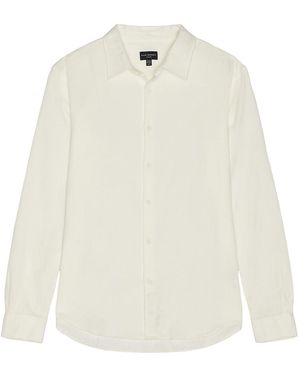 Club Monaco Waffle Textured Shirt - White