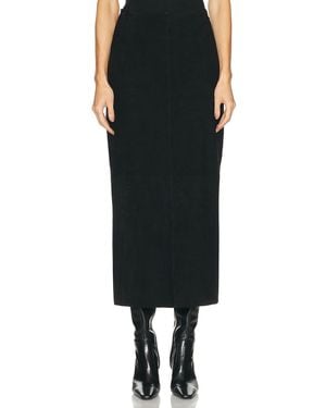 By Malene Birger Palomie Suede Skirt - Black