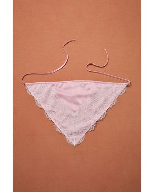 ROWEN ROSE For Fwrd Satin Headscarf - Pink