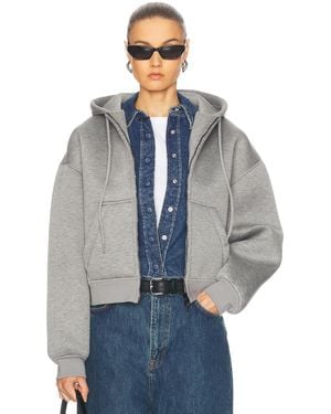 Wardrobe NYC Bonded Zip Hoodie - Blue
