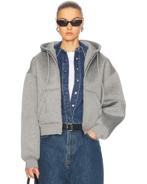 Wardrobe NYC Bonded Zip Hoodie - Blue