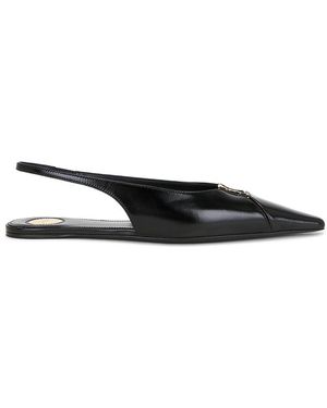 Saint Laurent Babylone Slingback Flat - Black