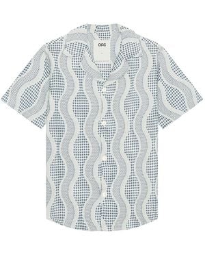 Oas Como Cuba Waffle Shirt - Blue