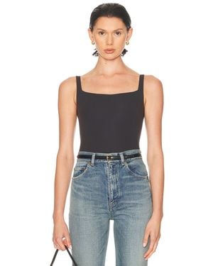 Skims Fits Everybody Square Neck Bodysuit - Blue