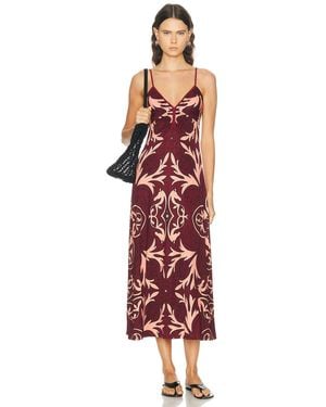 Johanna Ortiz Nuestra Tierra Ankle Dress - Red