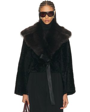 Nour Hammour Renata Coat - Black