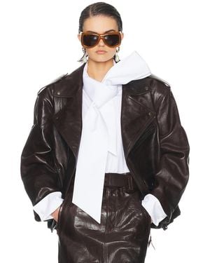 Saint Laurent Leather Jacket - Black