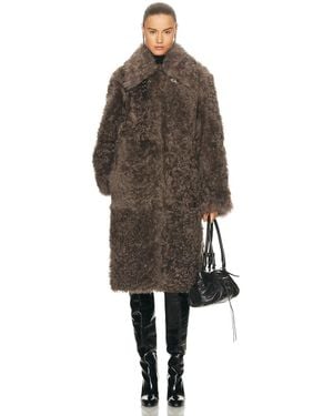 Helmut Lang Shearling Coat - Brown