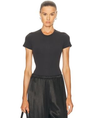 Skims Fits Everybody T-Shirt Bodysuit - Black