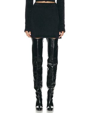 Helmut Lang Mini Eyelash Skirt - Black