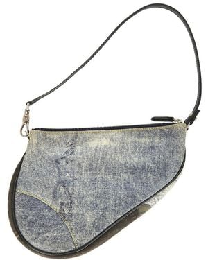 Dior Ella Speedway Pochette Saddle Bag - Metallic