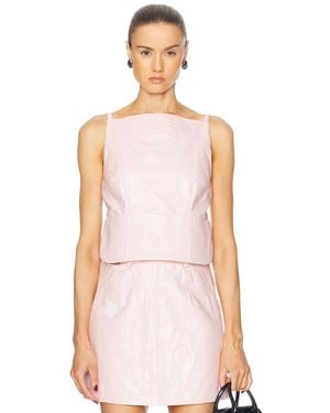 Sandy Liang Kiki Top - Pink