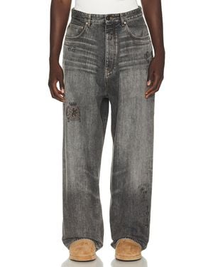 Balenciaga Tattoo baggy Pants - Gray