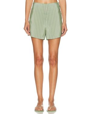 Bode Sylvan Stripe Short - Green