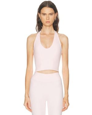 437 The Halter Tank Top - White