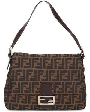 Fendi Zucca Mama Forever Baguette Shoulder Bag - Brown