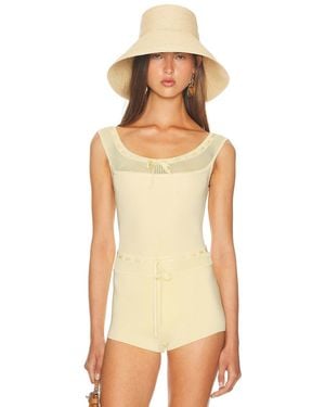 Helsa Brie Bodysuit - Natural