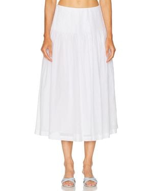 LPA Emmy Midi Skirt - White