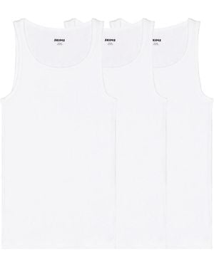 Skims Cotton Rib Tank 3-Pack - White