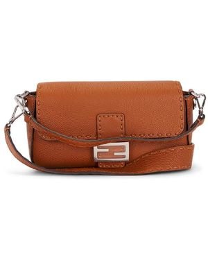 Fendi Baguette Shoulder Bag - Brown