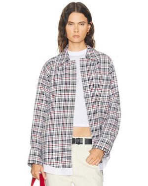 Victoria Beckham Cocoon Shacket - Blue