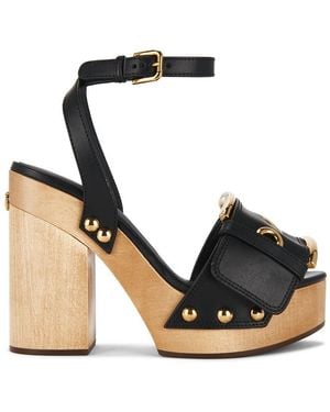 Dolce & Gabbana Wedge Sandal - Black