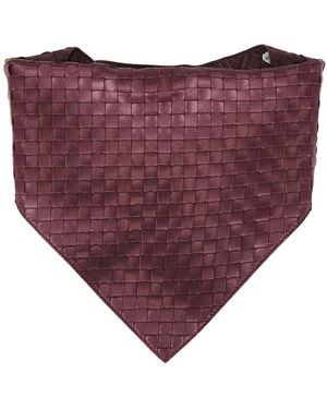 Bottega Veneta Leather Scarf - Purple