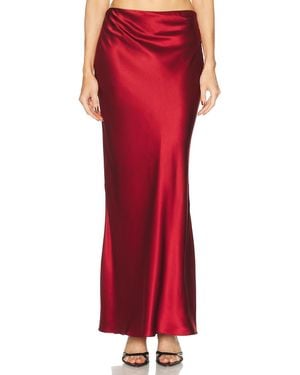 The Sei Bias Maxi Skirt - Red