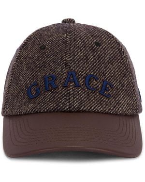 Wales Bonner Grace Wool Cap - Brown